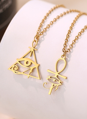 挽里打结项链女个性独特小众设计感颈链ins风毛衣链秋冬新潮气质