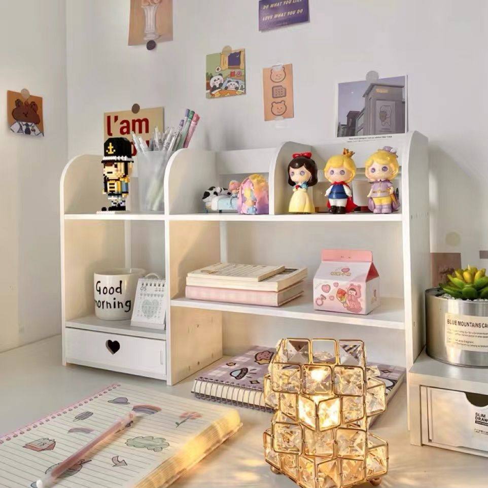 ins学生宿舍增高架桌面收纳双层多层置物架书桌化妆品整理架抽屉,淘宝优惠券,粉丝福利购,淘宝优惠卷