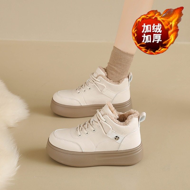 冬季女鞋加绒高帮雪地靴女韩版百搭厚底加厚保暖棉鞋休闲短靴潮鞋,淘宝优惠券,粉丝福利购,淘宝优惠卷