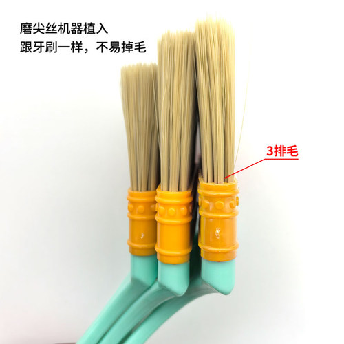 长柄油漆刷船用棕毛弯头刷直头刷扒刷工业机床刷平头机床刷异型刷 - 图0
