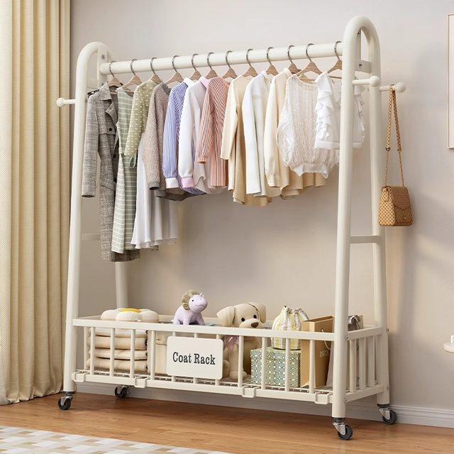 Bedroom, household room clothes hanger easy to move storage