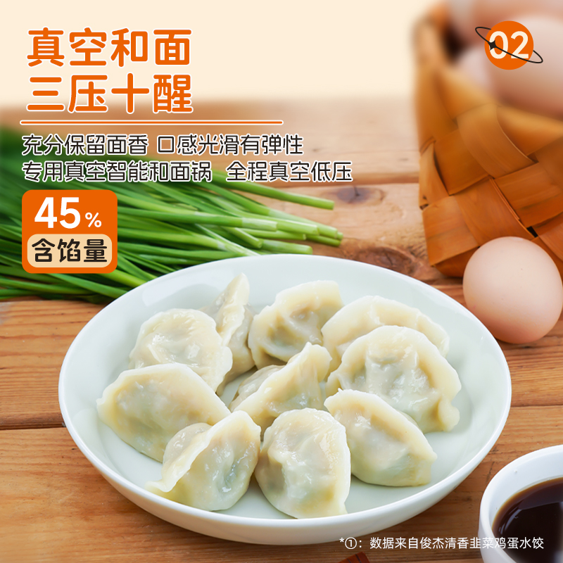 早餐半成品水饺x4袋(约100个)