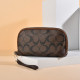 Clutch bag for women 2025 new fashion printed handbag middle-aged mother grocery shopping bag double zipper wrist bag coin purse