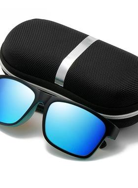 新款男女偏光太阳镜运动款户外墨镜XY401炫彩膜眼镜骑行镜驾驶镜