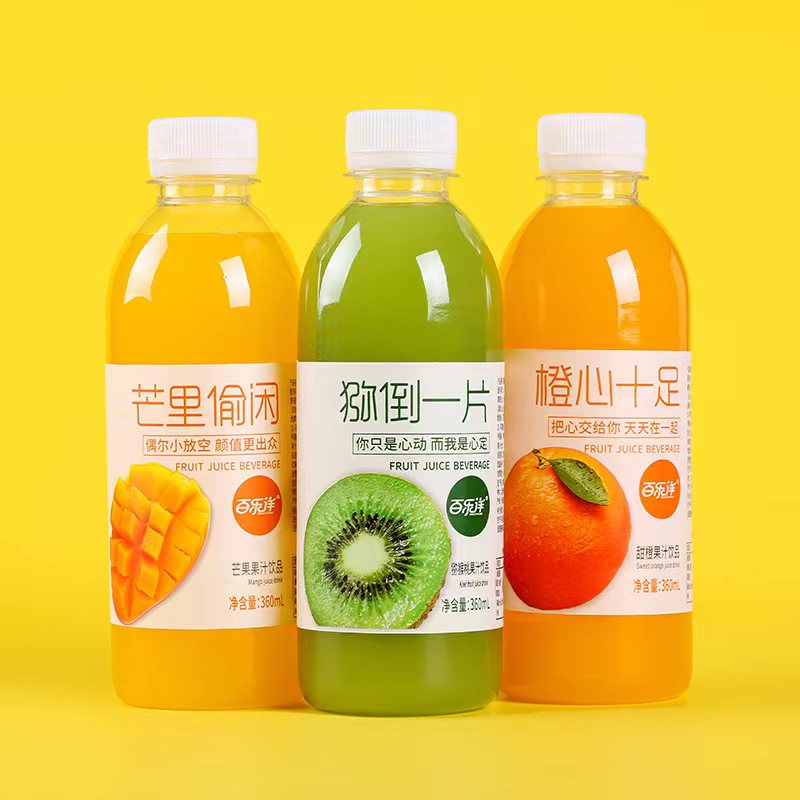 果汁饮料360ml×12瓶/5瓶整箱网红夏季芒果鲜橙猕猴桃汁特价果味 - 图2