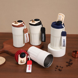 新款316不锈钢智能温显咖啡保温杯女生