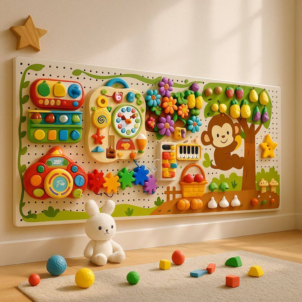 宝宝玩具忙碌板洞洞板diy配件围栏蒙氏早教益智儿童毛毡板切切乐,淘宝优惠券,粉丝福利购,淘宝优惠卷