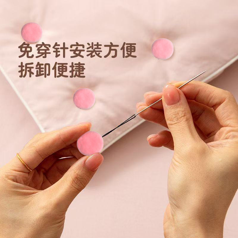 新款无针毛绒被子固定器床单被角被套防跑固定被子神器安全扣子 - 图2