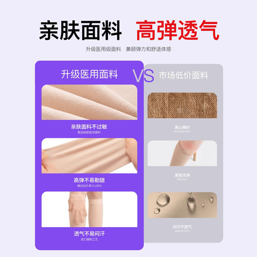 医用静脉曲张弹力袜女男款医疗型官方旗舰店小腿压力袜防血栓孕妇 - 图2