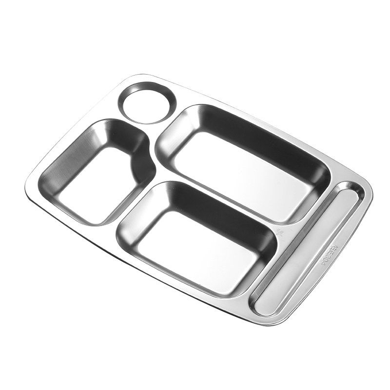 食品级304不锈钢快餐盘食堂餐盘学生成人员工分格碗套装上班族,淘宝优惠券,粉丝福利购,淘宝优惠卷