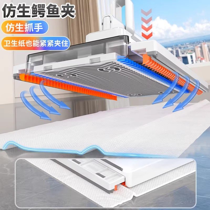 洗脸巾小拖把夹布懒人迷你拖把洗面巾自动地拖免手洗吸水可夹加长,淘宝优惠券,粉丝福利购,淘宝优惠卷