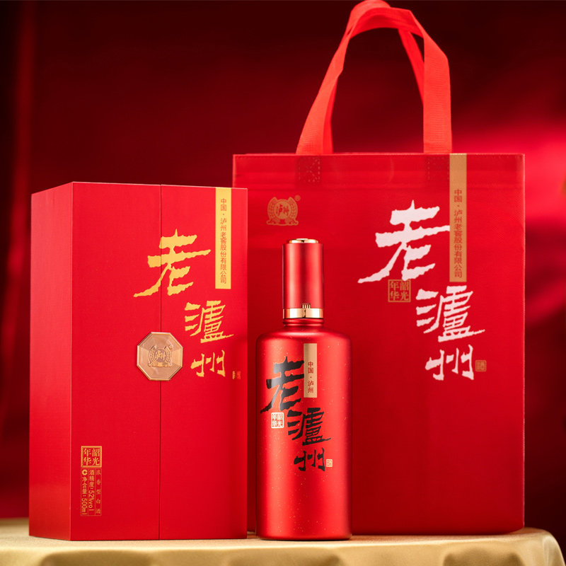 【年货送礼】泸州老窖股份出品老泸州韶光年华52度浓香白酒整箱装