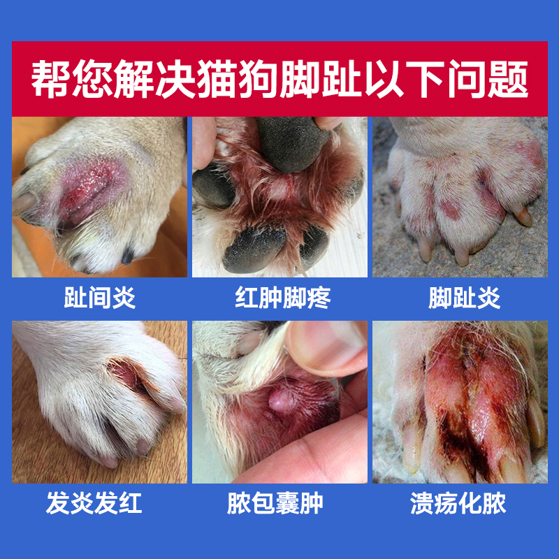 狗狗脚趾炎专用药膏宠物趾间炎猫咪指甲炎指尖炎外用肛门腺炎红肿 - 图0