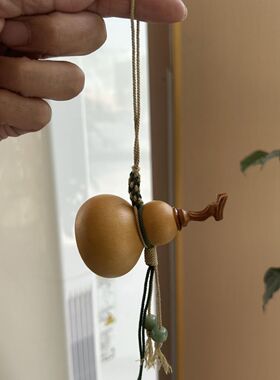 雷击桃木剑葫芦古风雕刻网红车载挂件手工编织个性原创小众养剑葫