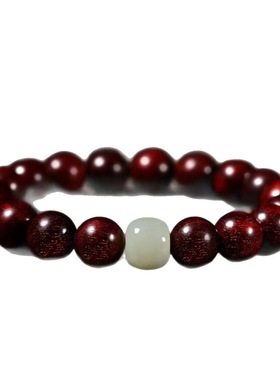 小叶紫檀手串男款木质文玩盘