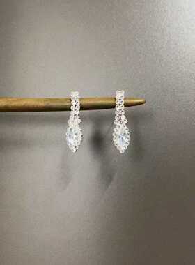 Vintage古着宴会星河项链耳环套装2025新款轻奢气质设计感配饰女