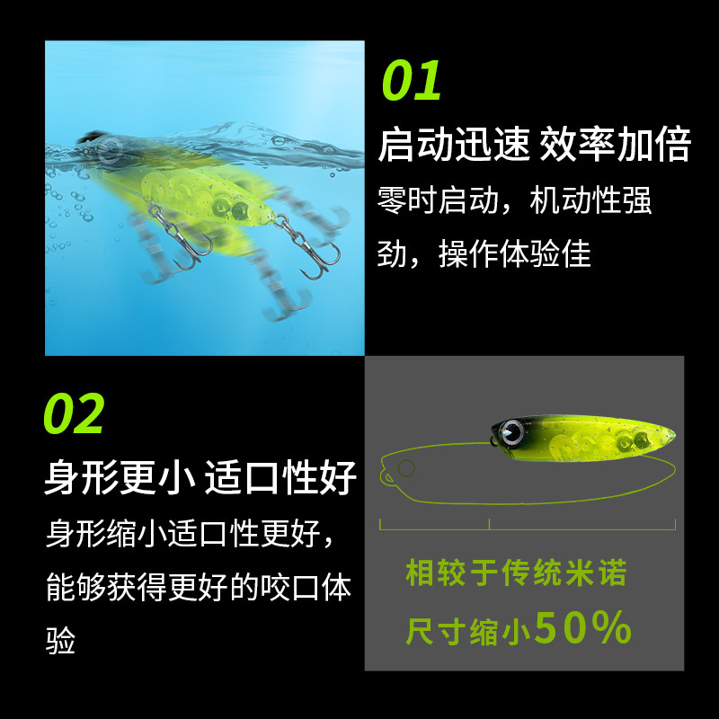 十路军狗二代微物之子狗3.2g水面系浮水假饵奶翘马口小白条路亚饵,淘宝优惠券,粉丝福利购,淘宝优惠卷