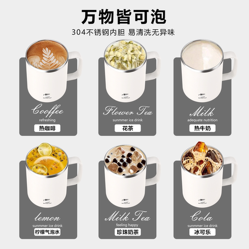 不锈钢马克杯带盖带勺子办公室杯子咖啡杯男生高颜值家用泡茶杯MY - 图0