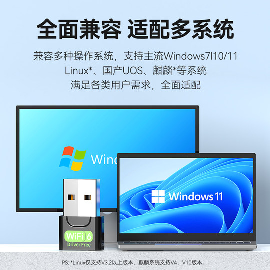 USB-Treiberfreie drahtlose Netzwerkkarte, Notebook-Desktop-Computer, WLAN6-Empfänger, Sender, unbegrenzte Netzwerkkartenverbindung, Hotspot, externes Netzwerk, externes Gigabit 5G-Zweifrequenzsignal, treiberfrei