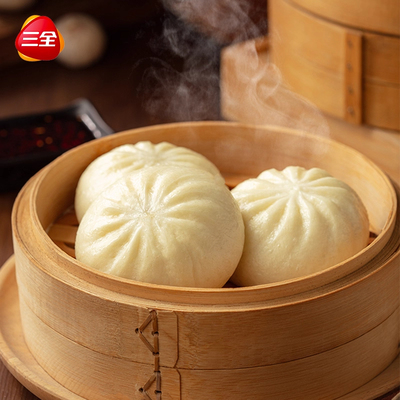 【十袋】三全老面发面小笼包馄饨早餐组合半成品加热即食方便早餐