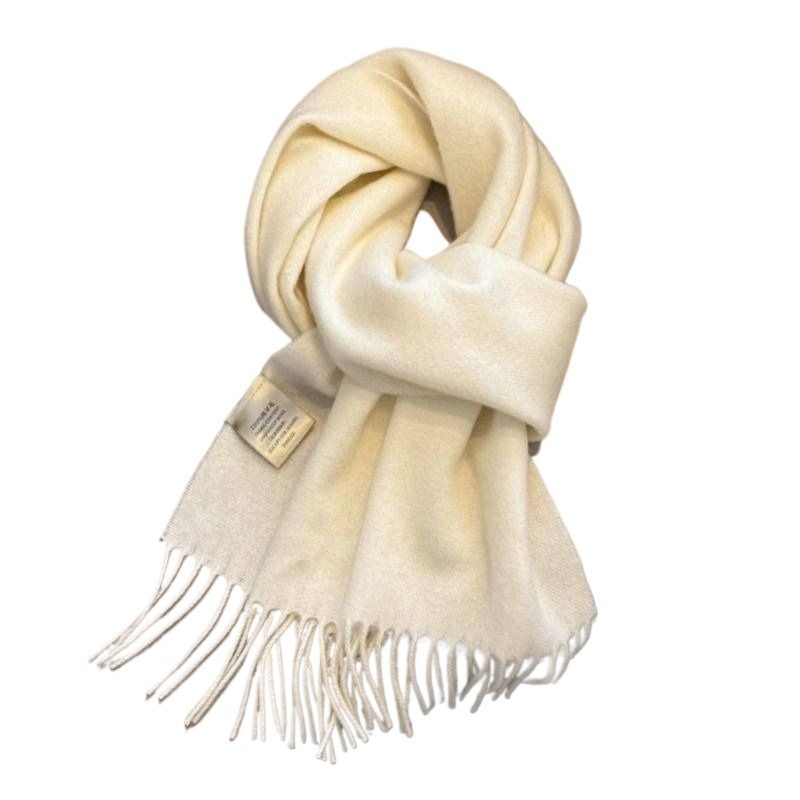 100%纯羊毛简约纯色围巾2025冬季韩版情侣款百搭软糯保暖格子围脖,淘宝优惠券,粉丝福利购,淘宝优惠卷