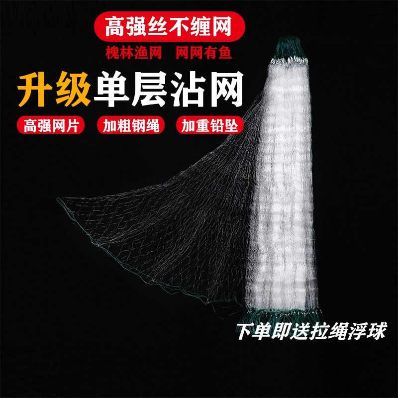 三层网小套网单层网沉网漂网30米50米100米白条鲫鱼鲢鱼草鱼加粗,淘宝优惠券,粉丝福利购,淘宝优惠卷