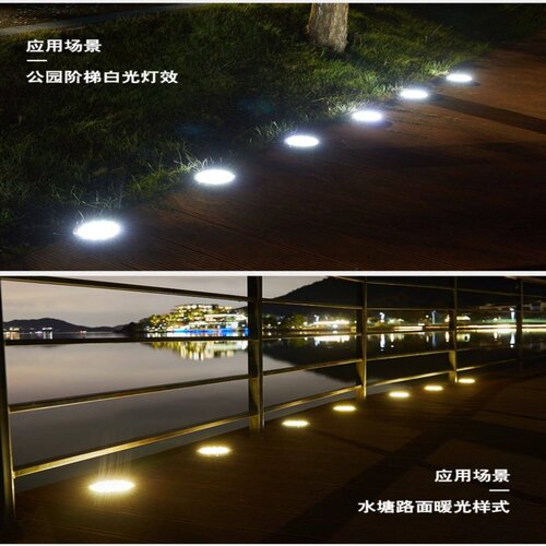 太阳能地灯户外庭院花园草坪灯院子楼梯别墅景观地埋灯防水地插奥 - 图0
