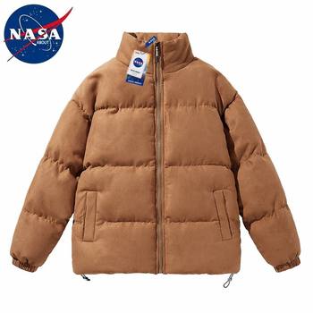 nasa winter new cotton jacket men's trendy brandy American couple thickened loose casual cotton jacket down jacket jacket for boys