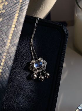 新中式项链锁骨链女颈链女银金色儿童礼物生日新年蝴蝶幸运如意