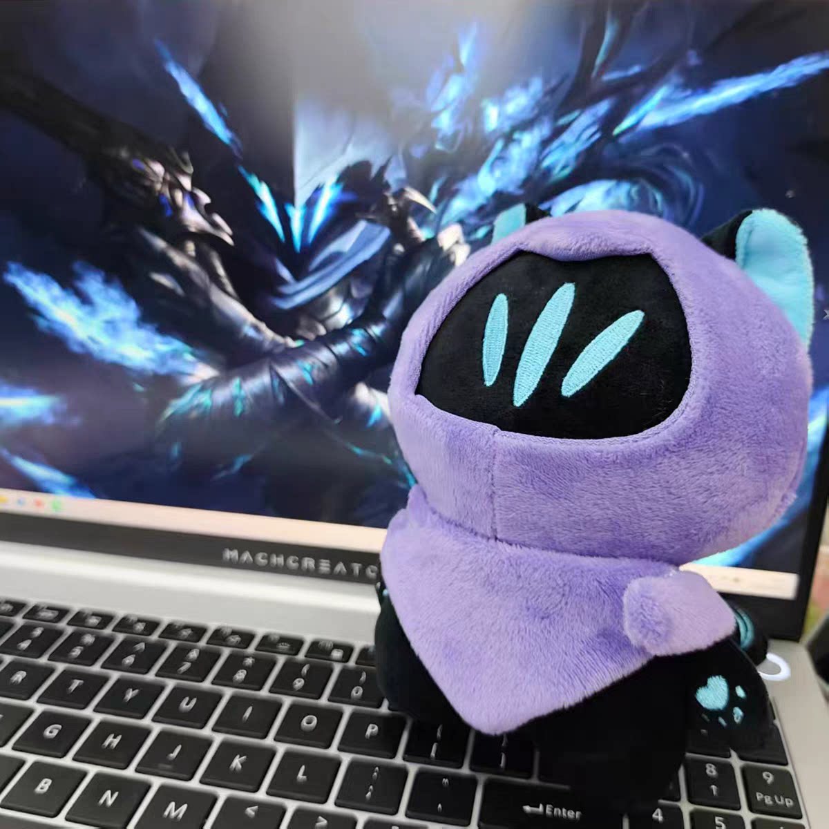 无畏契约幽影猫猫瓦罗兰特OMEN大号玩偶周边生日礼物毛绒玩具