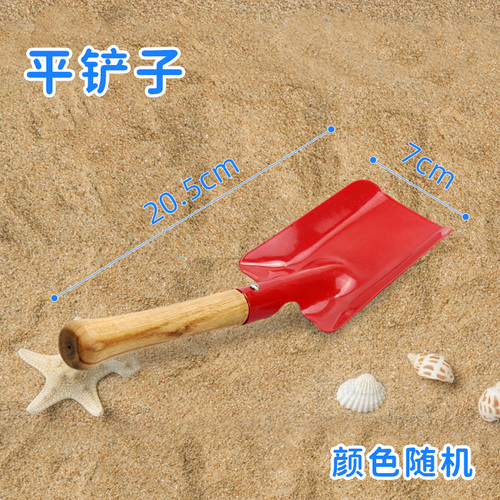 儿童挖沙子铁铲子铁桶沙滩玩具宝宝套装赶海玩土挖土园艺工具三齿
