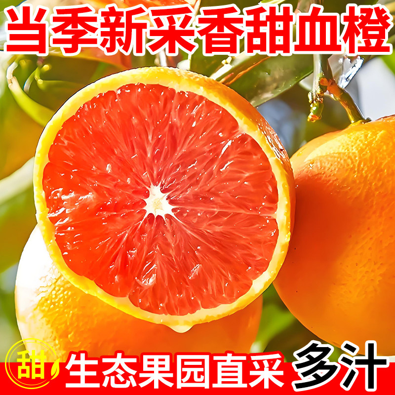 中华红血橙新鲜水果秭归红橙皮包邮当季脐橙果冻大果现摘年货节,淘宝优惠券,粉丝福利购,淘宝优惠卷