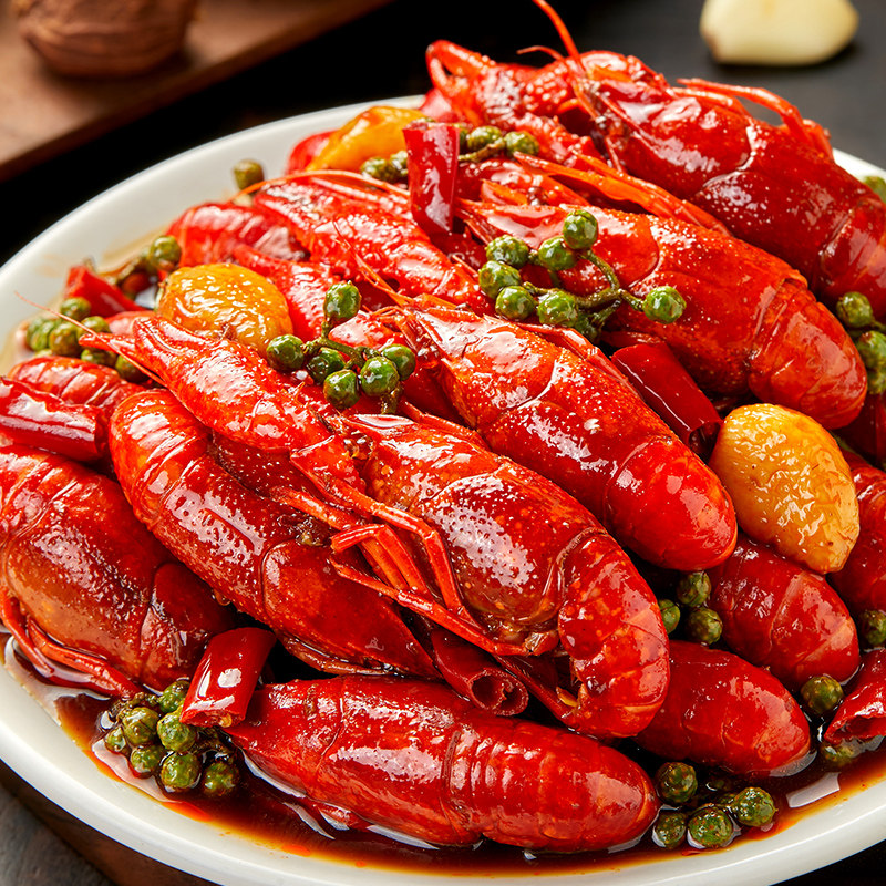天海藏3斤约50只麻辣/蒜蓉小龙虾3-5钱左右加热即食肉质Q弹新鲜虾