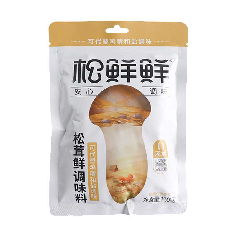 松鲜鲜松茸鲜调味料110g菌菇粉零添加鸡精盐袋装调料食用补充装 - 图3