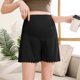 Maternity safety pants for summer thin high waist ice silk leggings loose cross low waist anti-exposure shorts for women