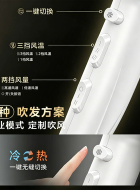 美的吹风机负离子家用大风力护发静音速干柔顺理发店专用2026新款