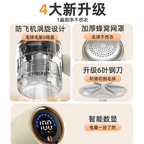 毛球修剪器家用电动剃毛器去毛球神器打刮除毛机衣服气球吸剃毛器 - 图0