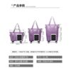 Women's large-capacity travel bag is waterproof and can be put on with a trolley for travel