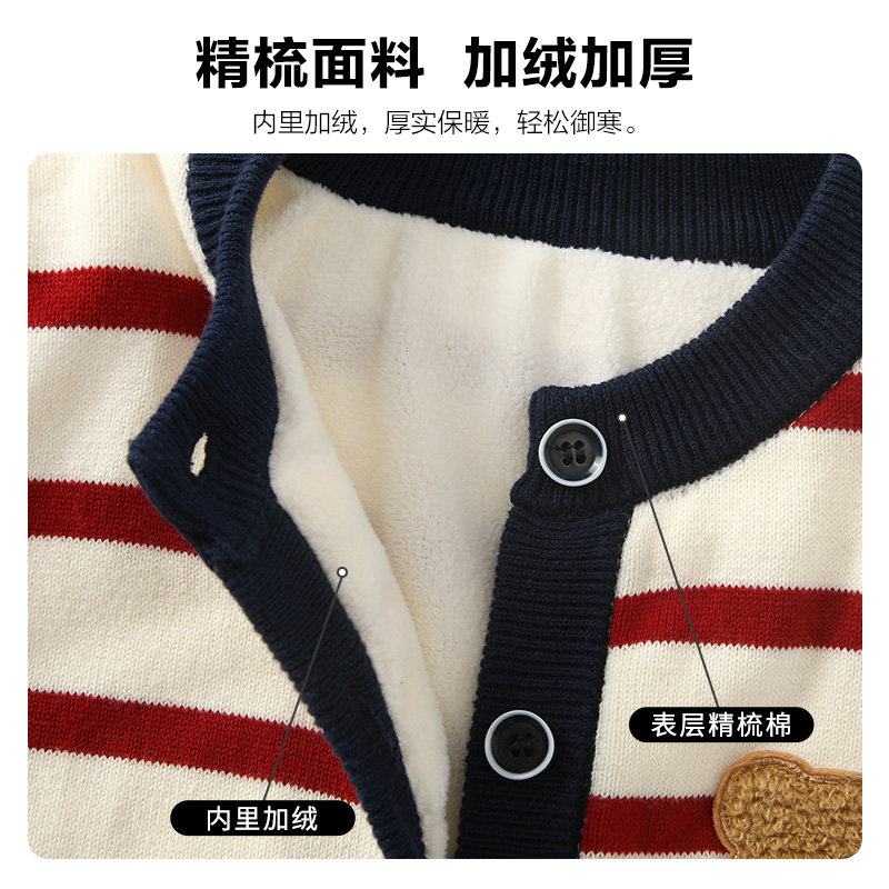 宝宝毛衣冬装2026新款男童针织开衫男童加厚毛线上衣婴儿春装外套,淘宝优惠券,粉丝福利购,淘宝优惠卷