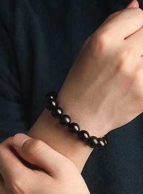 檀木多层串珠子叠戴手链手串手饰