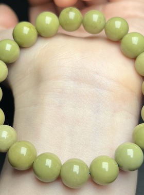 阿拉善牛油果手串抹茶色系男女款