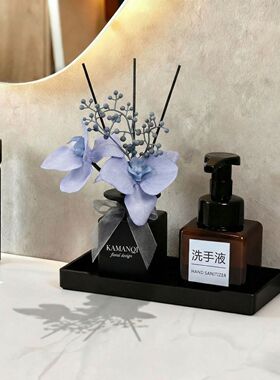 无火香薰家用室内持久卧室慵懒周末轻奢仿真花摆件小众高端装饰