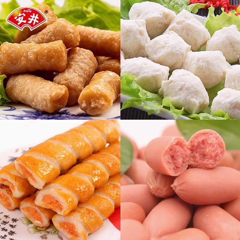 安井火锅优选包鱼丸撒尿肉丸鱼豆腐仿麻辣烫半成品关东煮食材丸子