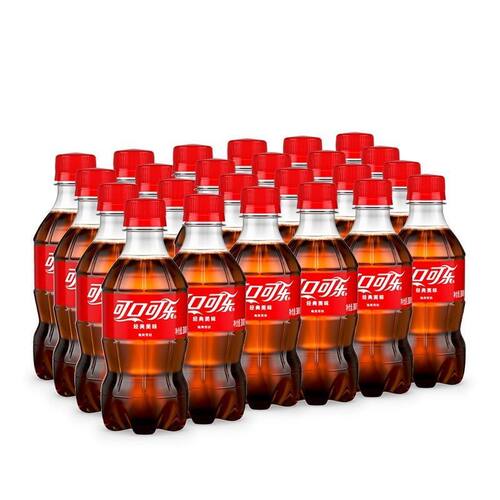 可口可乐300ml*24瓶小瓶装汽水碳酸饮料整箱经典 - 图1