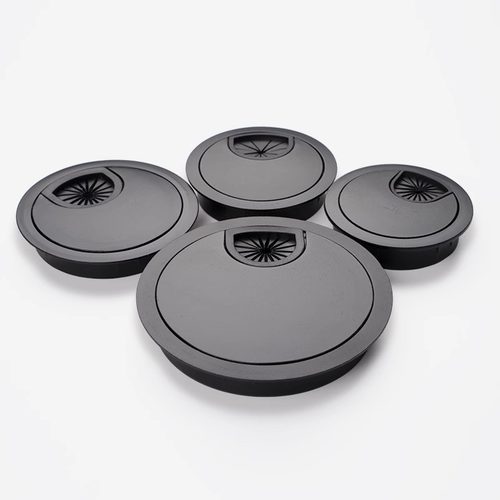 电脑办公桌穿线孔盖板桌面走线盒封口盖书桌装饰圈开孔圆孔盖线盖 - 图1