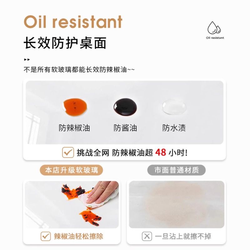 Waterproof pvc dining table mat 60x60cm