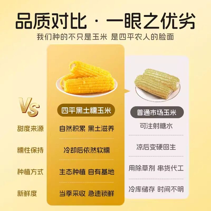 玉米24年新玉米真空包装正宗东北新鲜甜糯黄糯香甜早餐代餐零食,淘宝优惠券,粉丝福利购,淘宝优惠卷