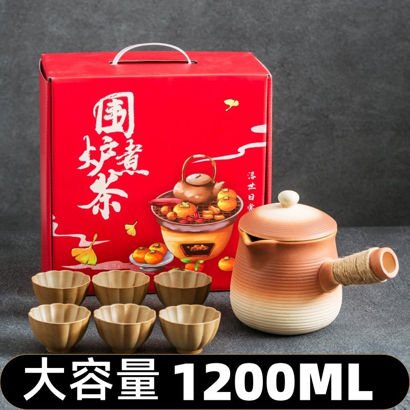 可干烧罐壶带盖煮奶茶壶家用烤热炖梨罐围大容量炭火火炉蜡烛陶炉,淘宝优惠券,粉丝福利购,淘宝优惠卷