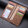 Men's wallet card holder long ultra-thin multi-card slot wallet trendy student personalized wallet ID cash light souvenir