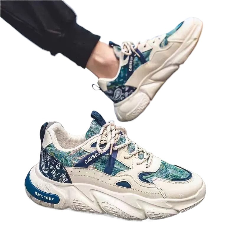 劳保男鞋秋冬工地干活防滑耐磨上班工作厚底运动潮鞋百搭网面透气 - 图3